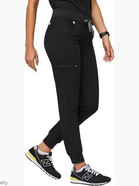 Slim Fit Jogger Scrub Pants with Yoga Waistband and 6 Pockets